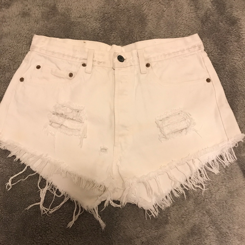 Vintage white Levi’s